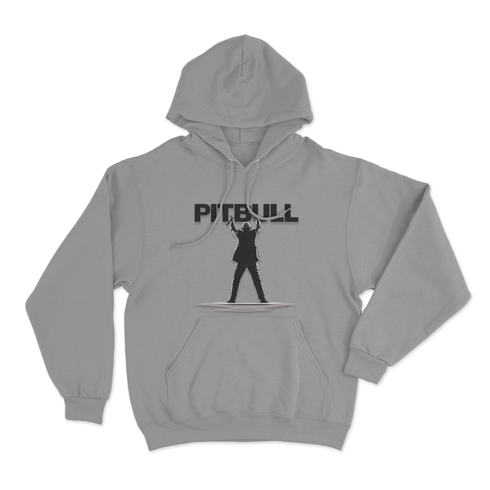 Pitbull Dale Graphic Unisex Hoodie Grey Pitbull Dale Graphic Unisex Hoodie Grey