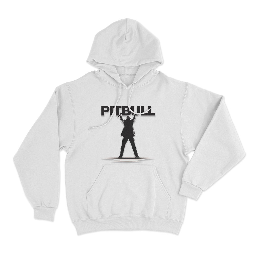 Pitbull Dale Graphic Unisex Hoodie White Pitbull Dale Graphic Unisex Hoodie White