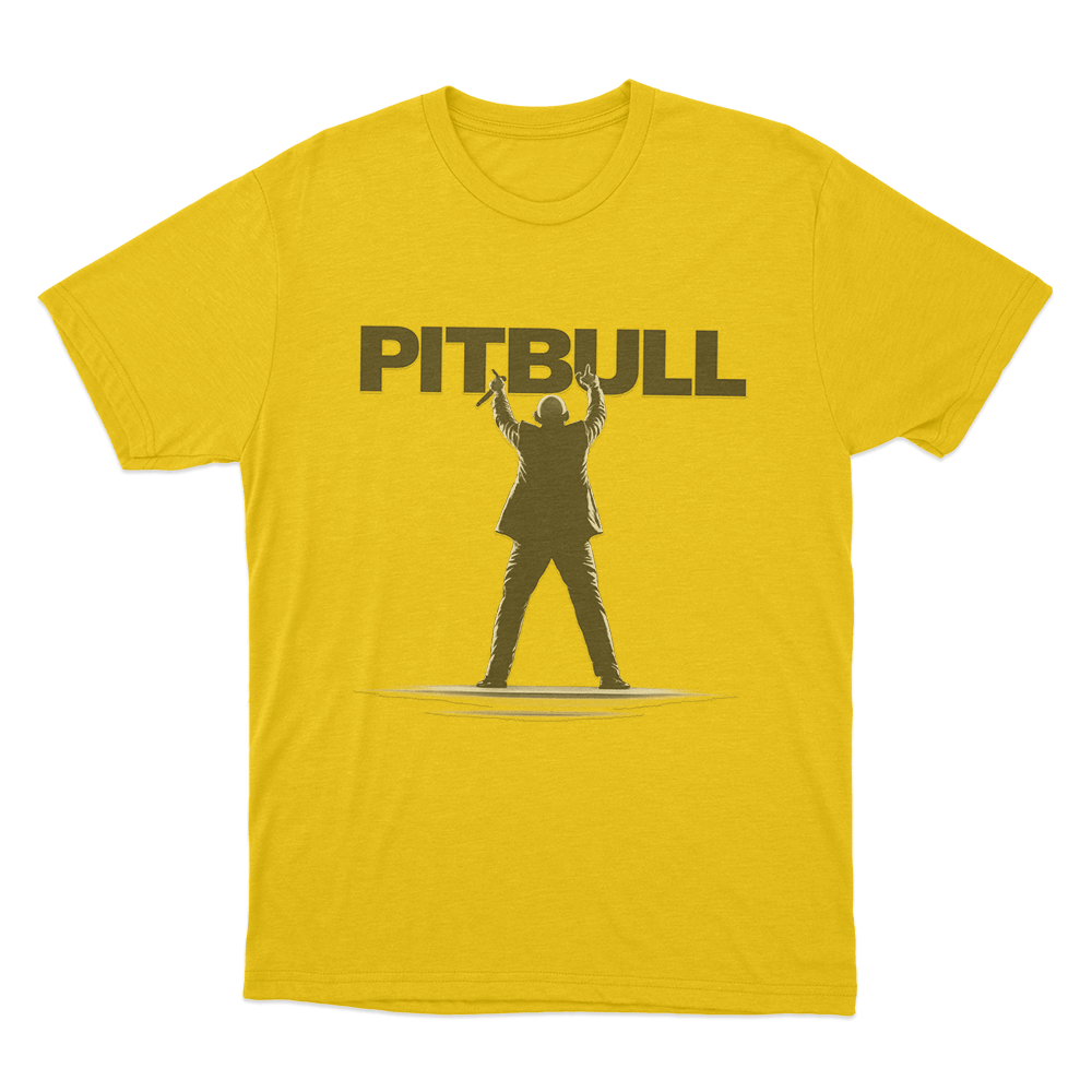 Pitbull Dale Graphic Unisex T Shirt Yellow Pitbull Dale Graphic Unisex T Shirt Yellow