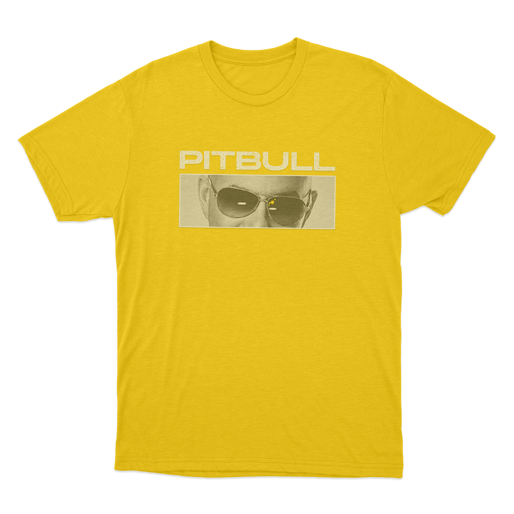 Pitbull I’m Back Tour Unisex T Shirt Yellow Pitbull Im Back Tour Unisex T Shirt Yellow