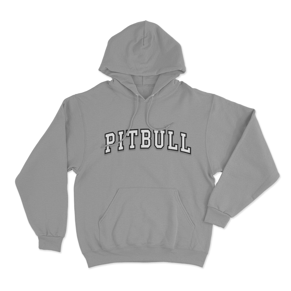 Pitbull Varsity Logo Unisex Hoodie Grey Pitbull Varsity Logo Unisex Hoodie Grey