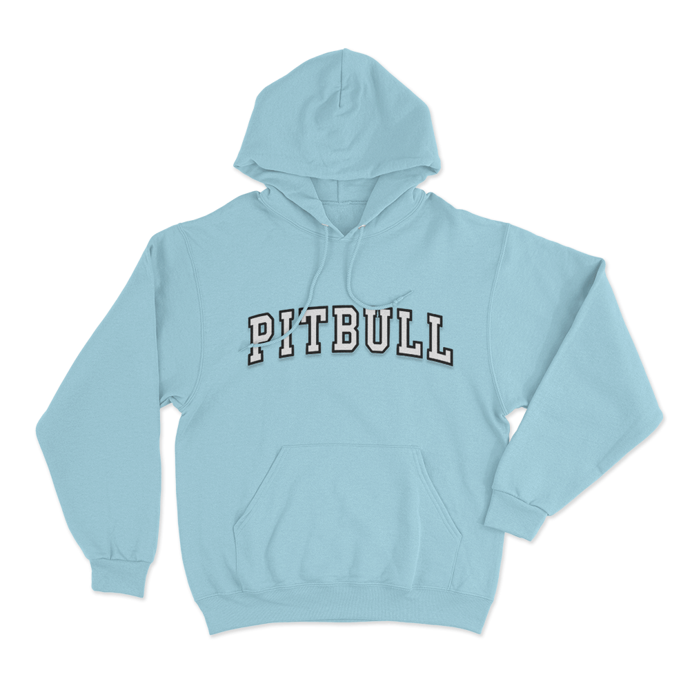 Pitbull Varsity Logo Unisex Hoodie Sky Blue Pitbull Varsity Logo Unisex Hoodie Sky Blue