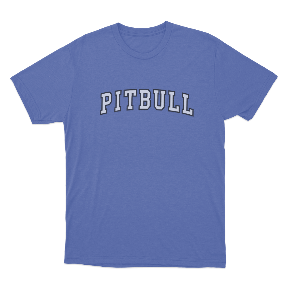 Pitbull Varsity Logo Unisex T Shirt Blue Pitbull Varsity Logo Unisex T Shirt Blue