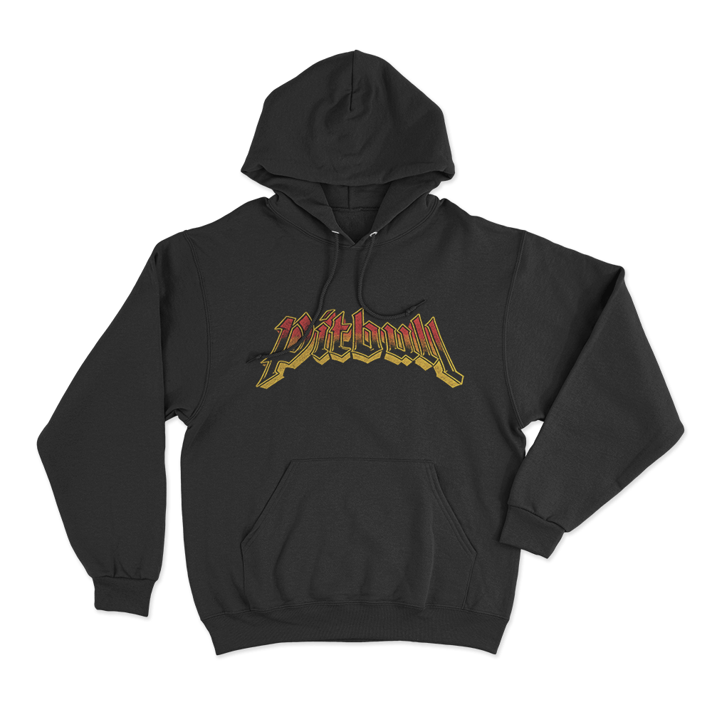 Pitbull Vintage Logo Unisex Hoodie Black Pitbull Vintage Logo Unisex Hoodie Black