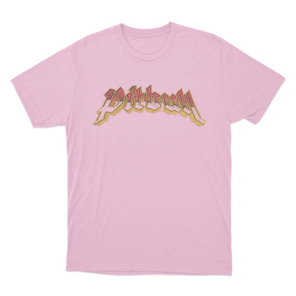 Pitbull Vintage Logo Unisex T Shirt Pink Pitbull Vintage Logo Unisex T Shirt Pink